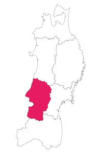 山形県の地図