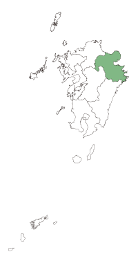 大分県の地図