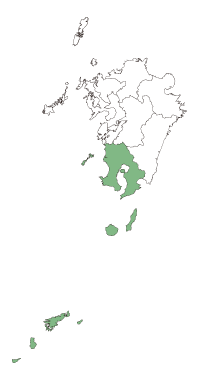 鹿児島県の地図